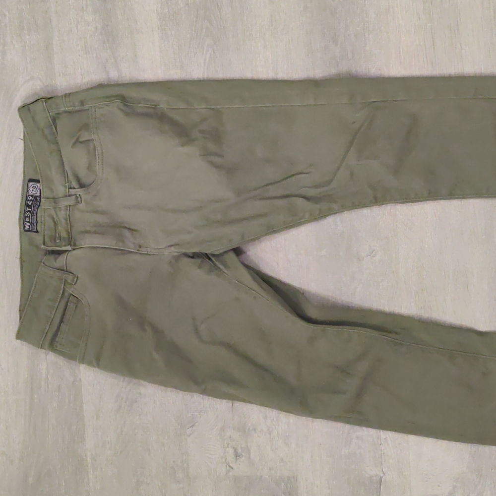 West 49 Dark Green Slim Fit Jeans